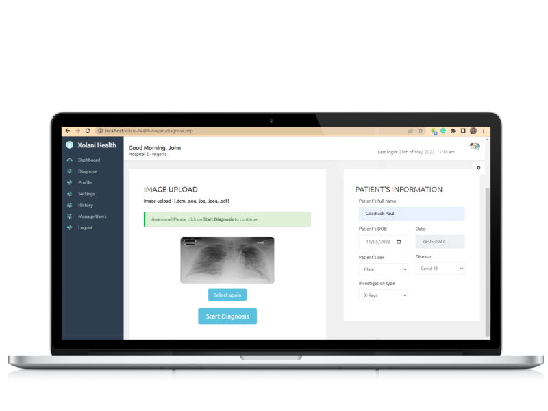Xolani AIR Web App